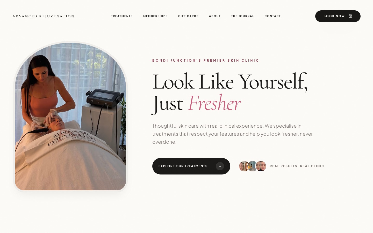 Advanced Rejuvenation website